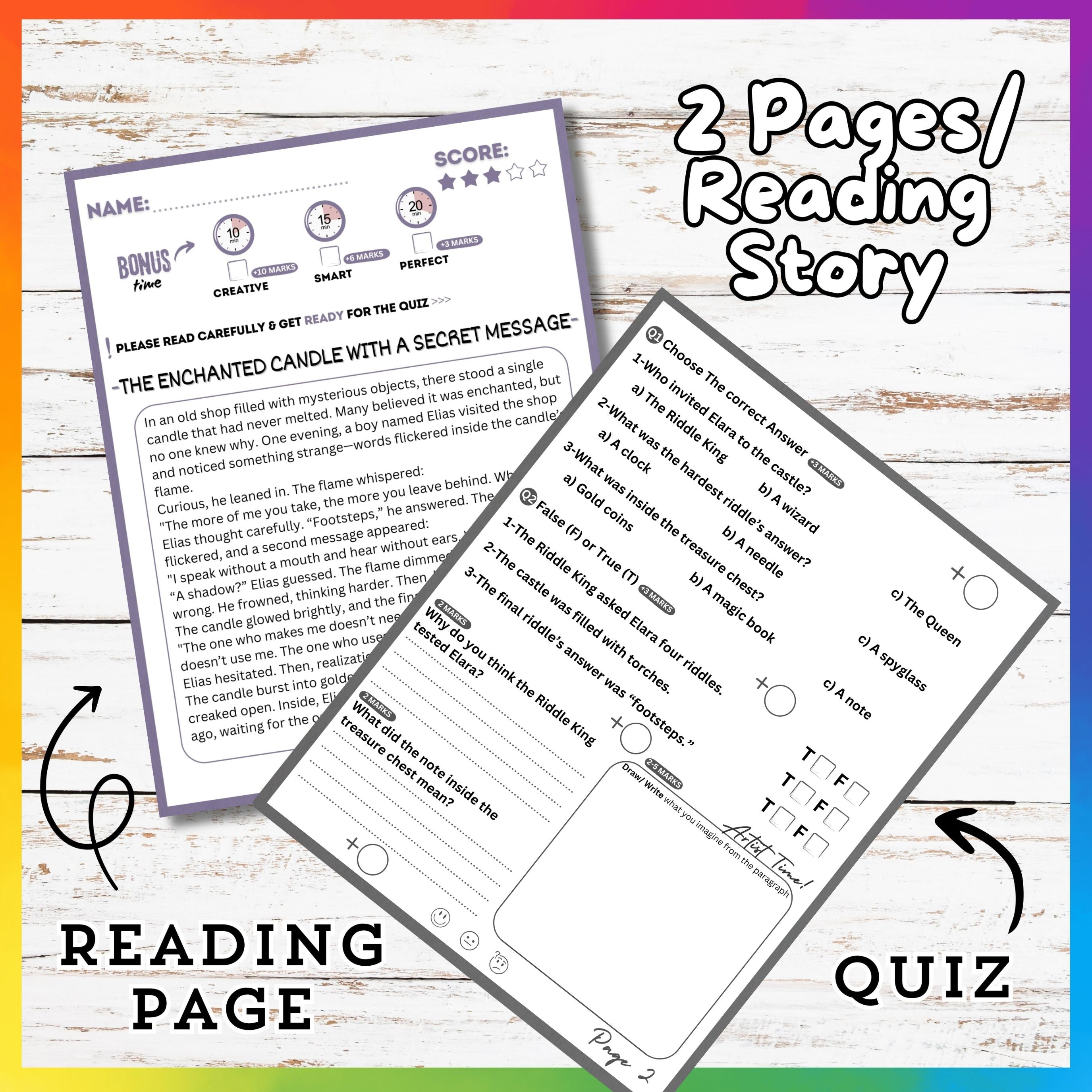 Riddles Reading Stories