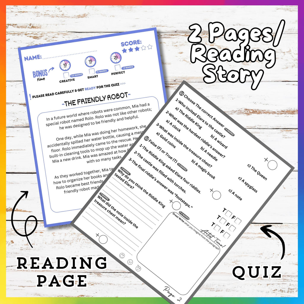 Challenging Reading Stories