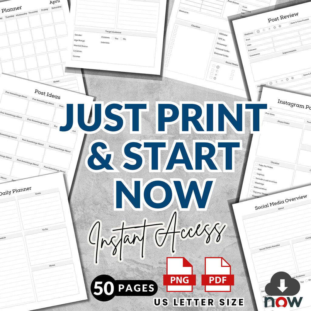 Social Media Post Planner Bundle