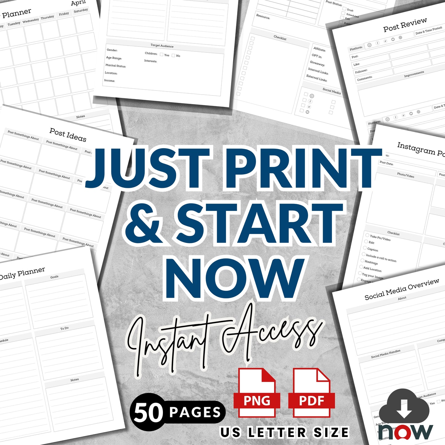 Social Media Post Planner Bundle