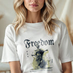 Freedom - Artistic Woman Silhouette Empowerment Movement Liberty Statement Artwork