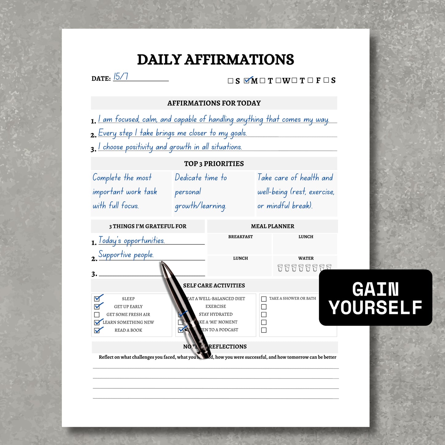 Daily Affirmations Journal