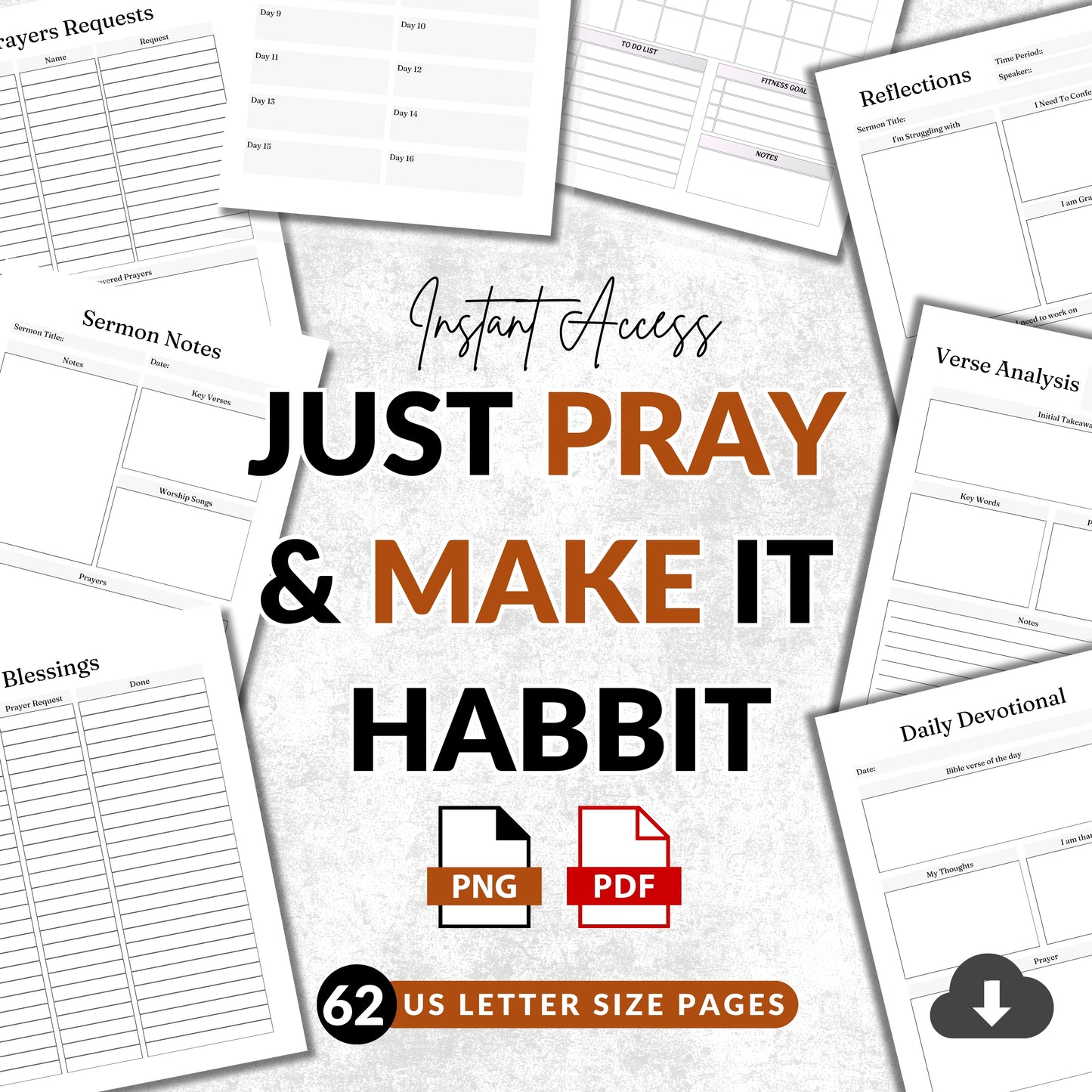 Prayer Planner & Journal Bundle