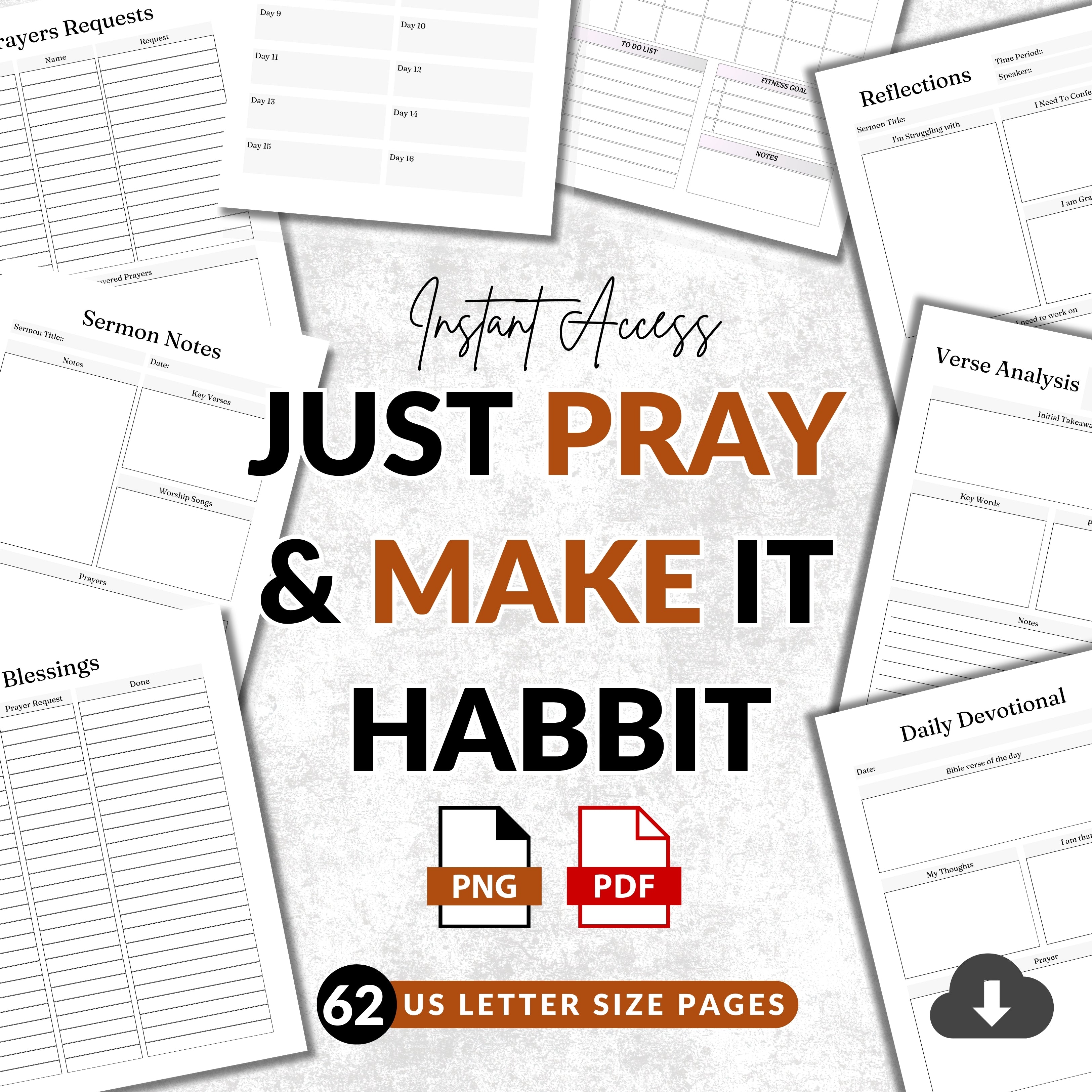 Prayer Planner & Journal Bundle
