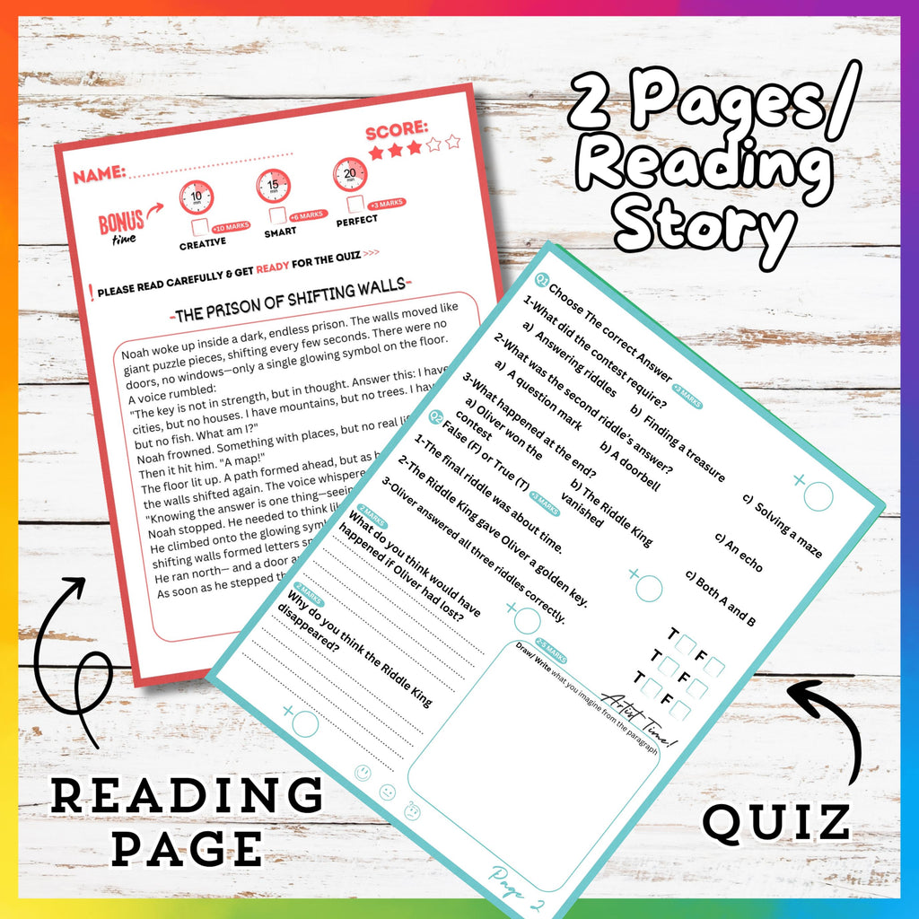 Escapes & Puzzels Reading Stories