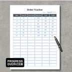 Orders Tracker PDF