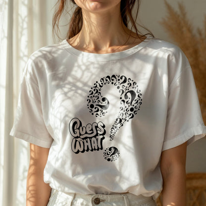 Guess What - Question Mark Mystery Intrigue Conversation Starter Statement Artwork