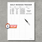 Daily Invoices Tracker PDF