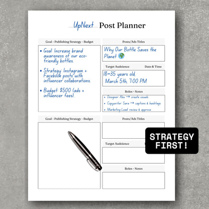 Post Publishing Planner