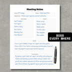 Meeting Notes' Paper V1