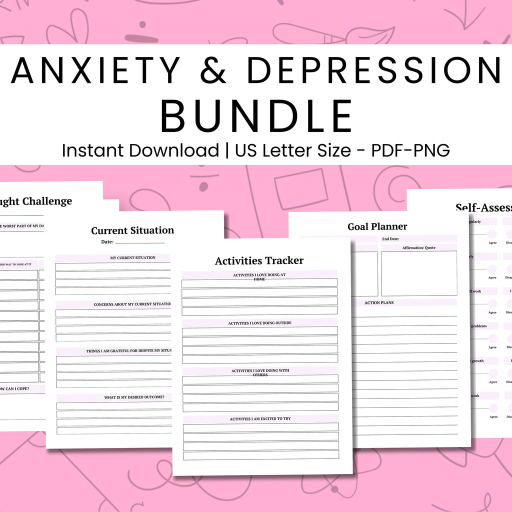 2026 Anxiety & Depression Journal Bundle