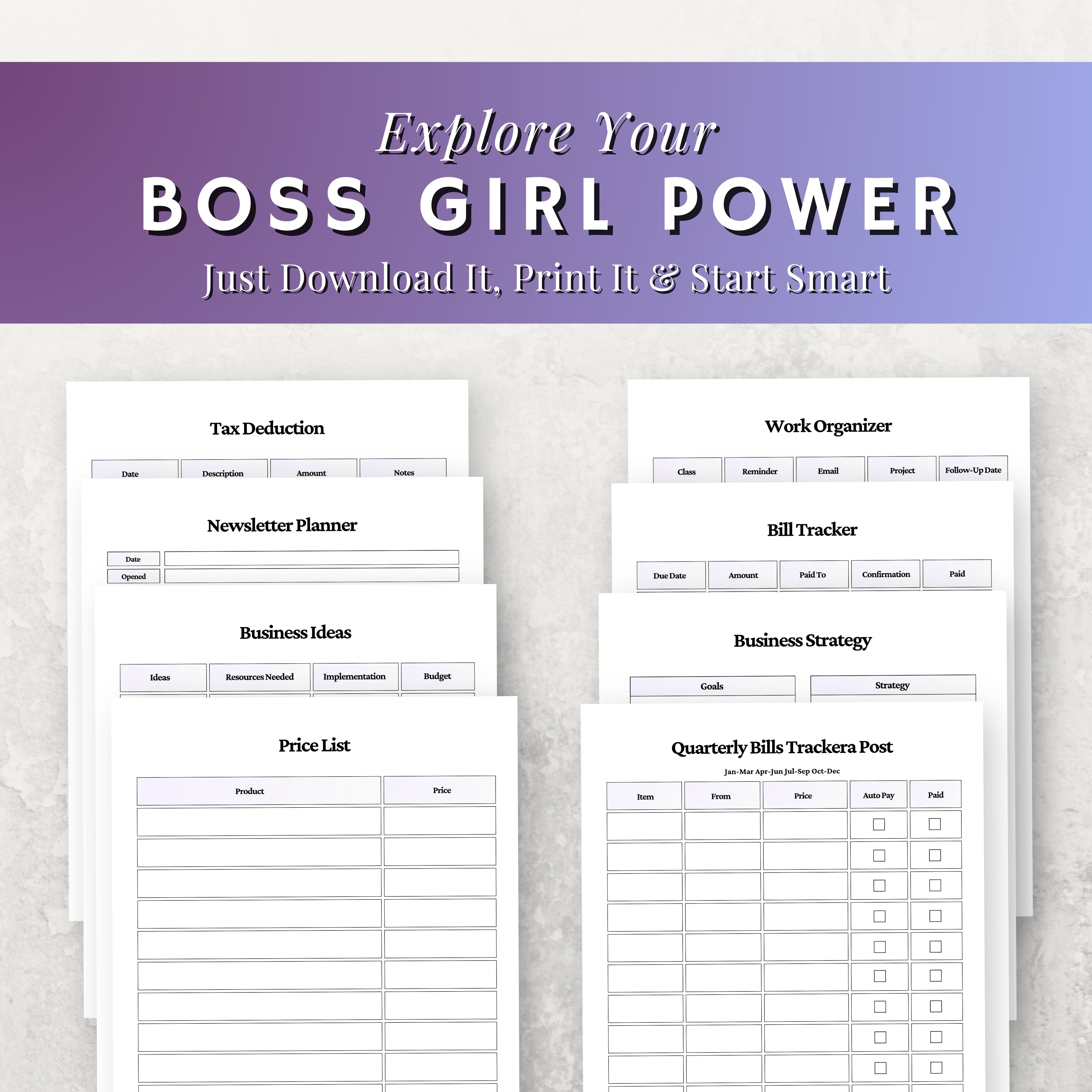 Boss Girl Planner Bundle 2026