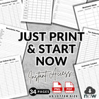 Business Planner & Tracker File Sheets