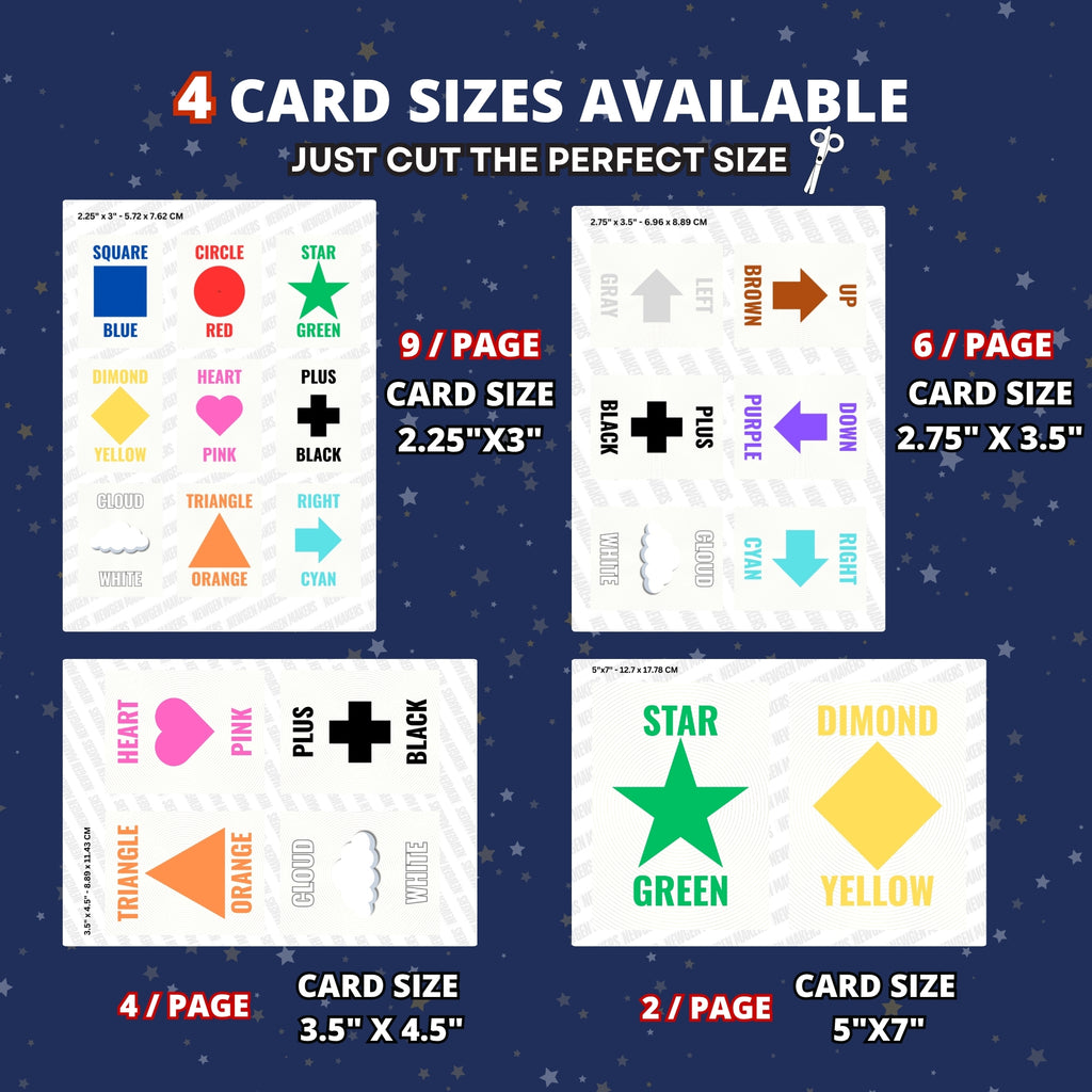 Shapes and Colors Flashcards