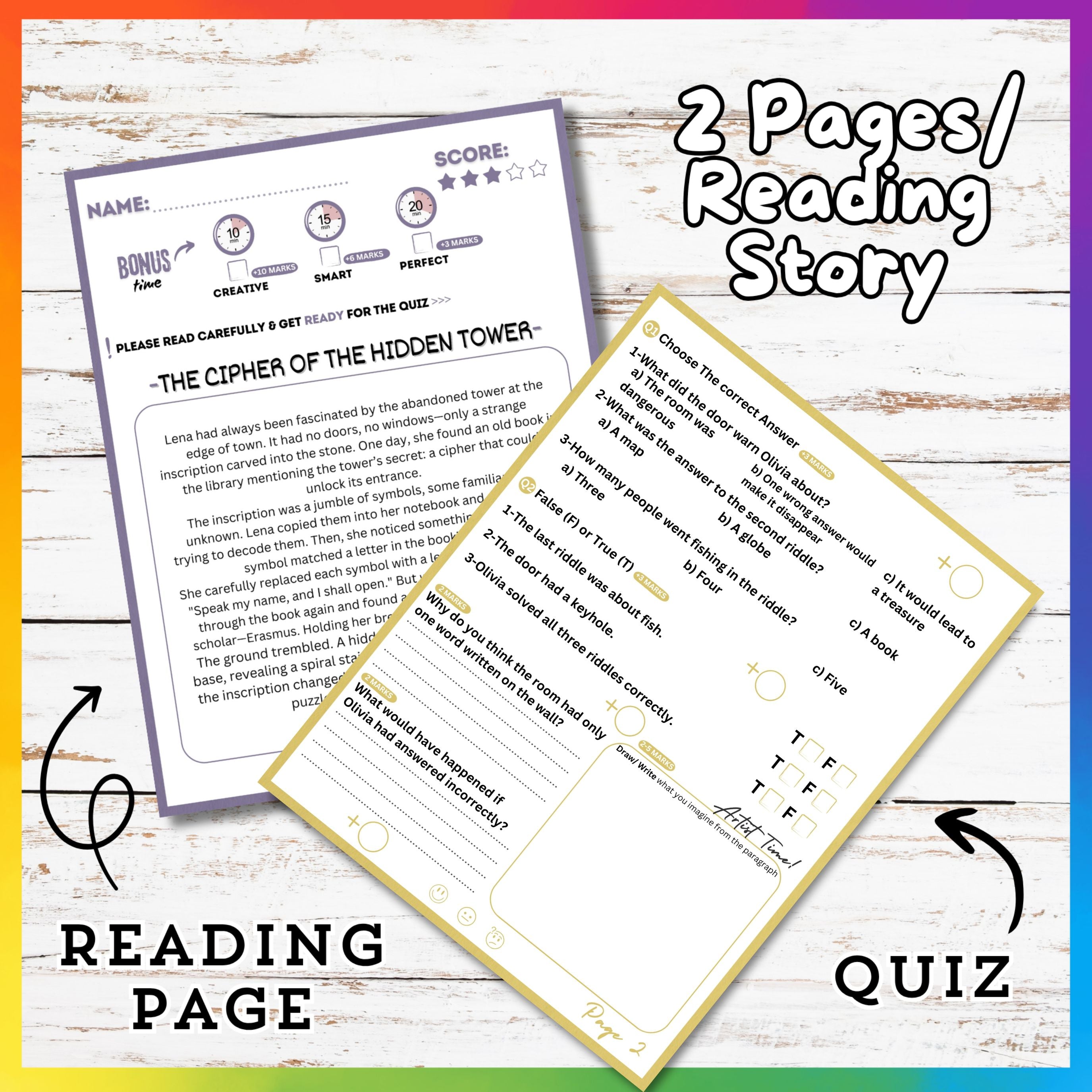 Logic Reading Stories