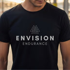 Envision Endurance - Geometric Mountain Minimalist Statement Artwork