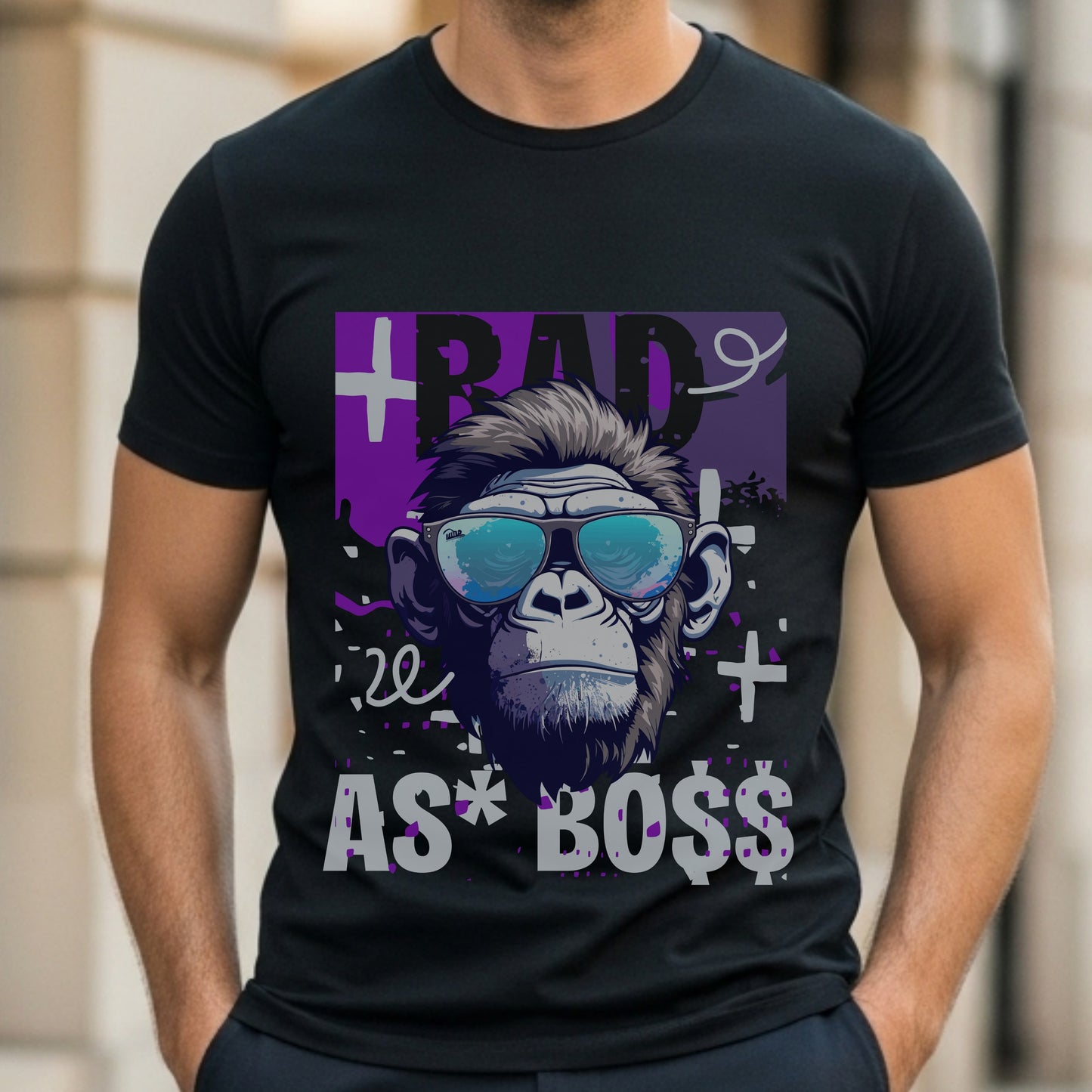 Bad As Boss - Graffiti Monkey Urban Street Statement Artwork