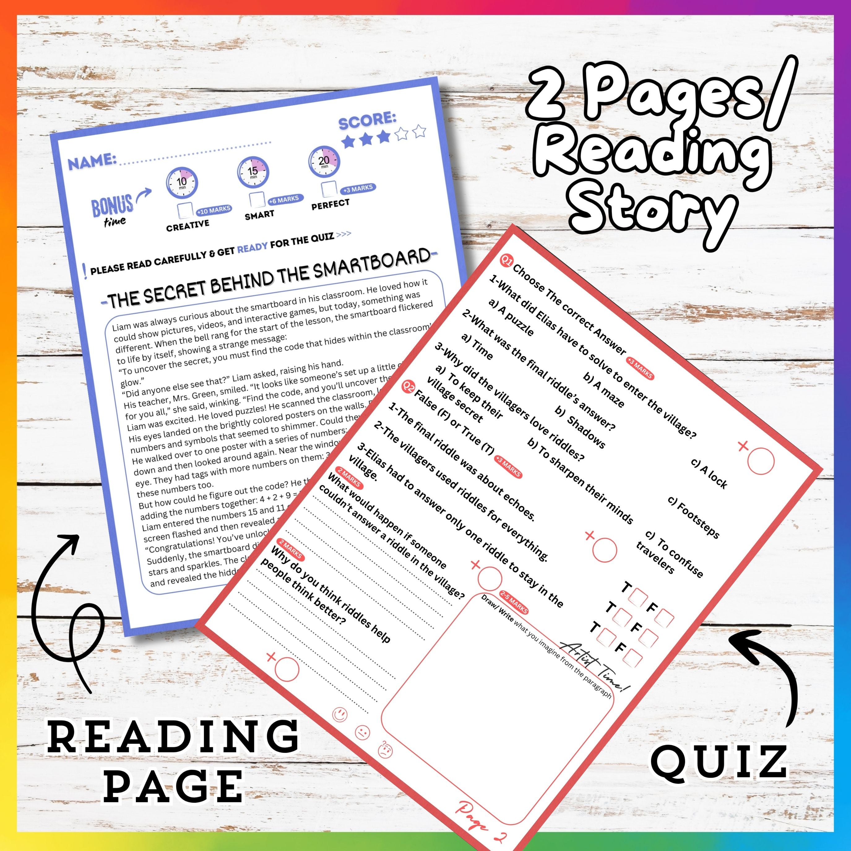 Logic Reading Stories