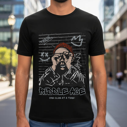 Riddle Age One Clue At A Time - Urban Graffiti Street Art Statement Artwork