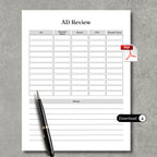 Online Ads Quick Review Paper Sheet