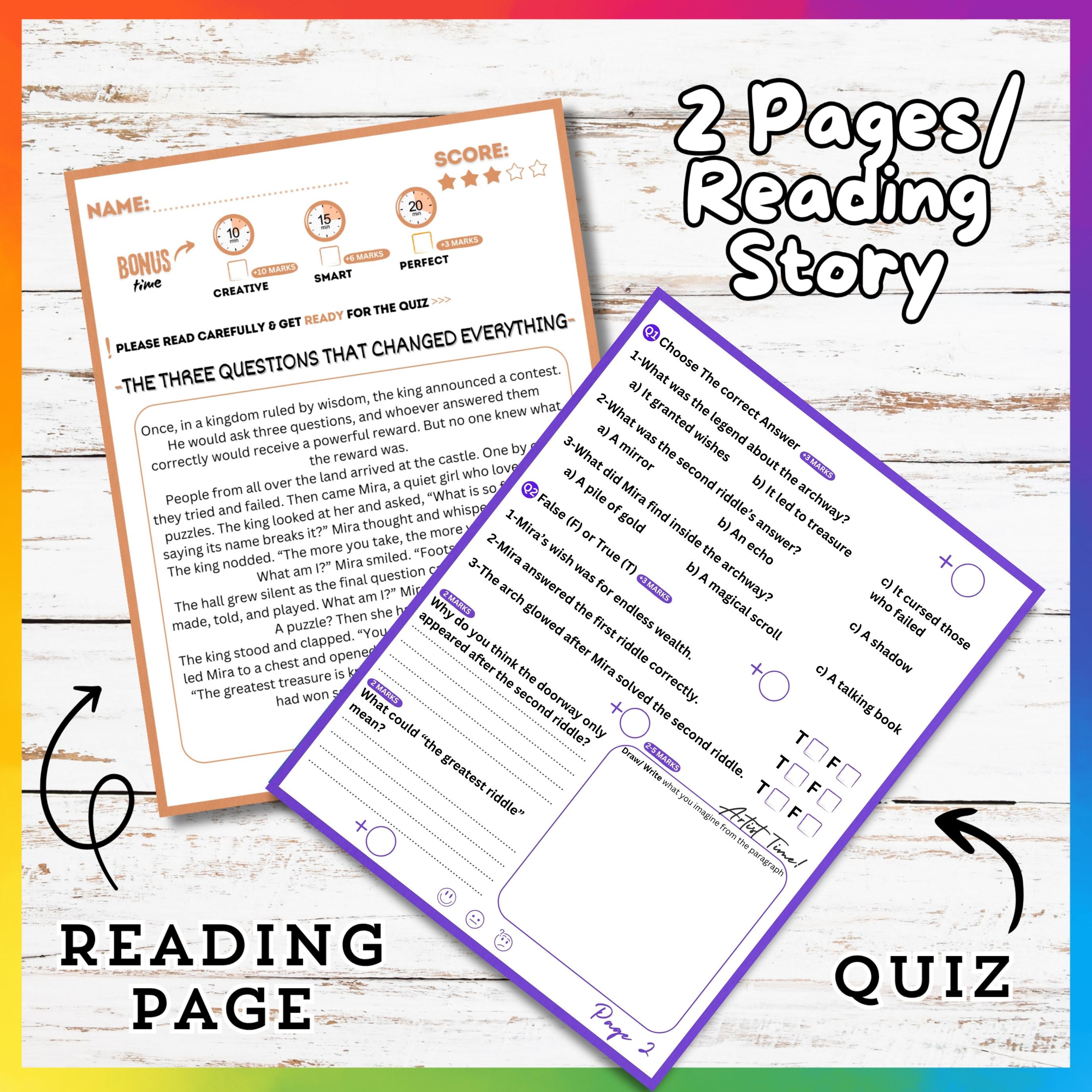 Riddles' Reading Stories