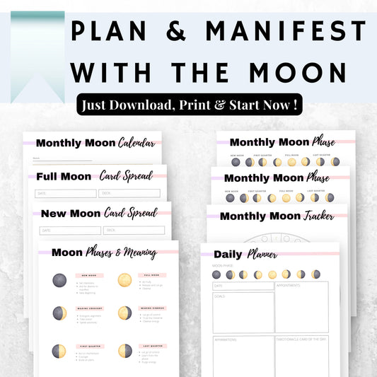 Moon Planner & Journal Sheets