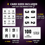 Number Flashcards - Fun Math Course