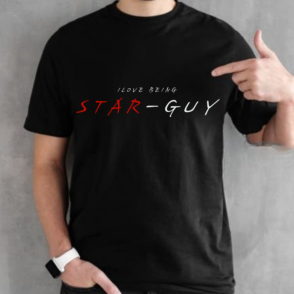 I Love Being Star Guy - Minimalist Confidence Statement Artwork