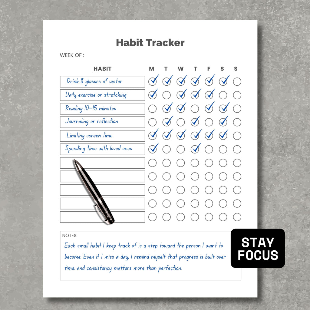 Personal Habit Tacker PDF V1
