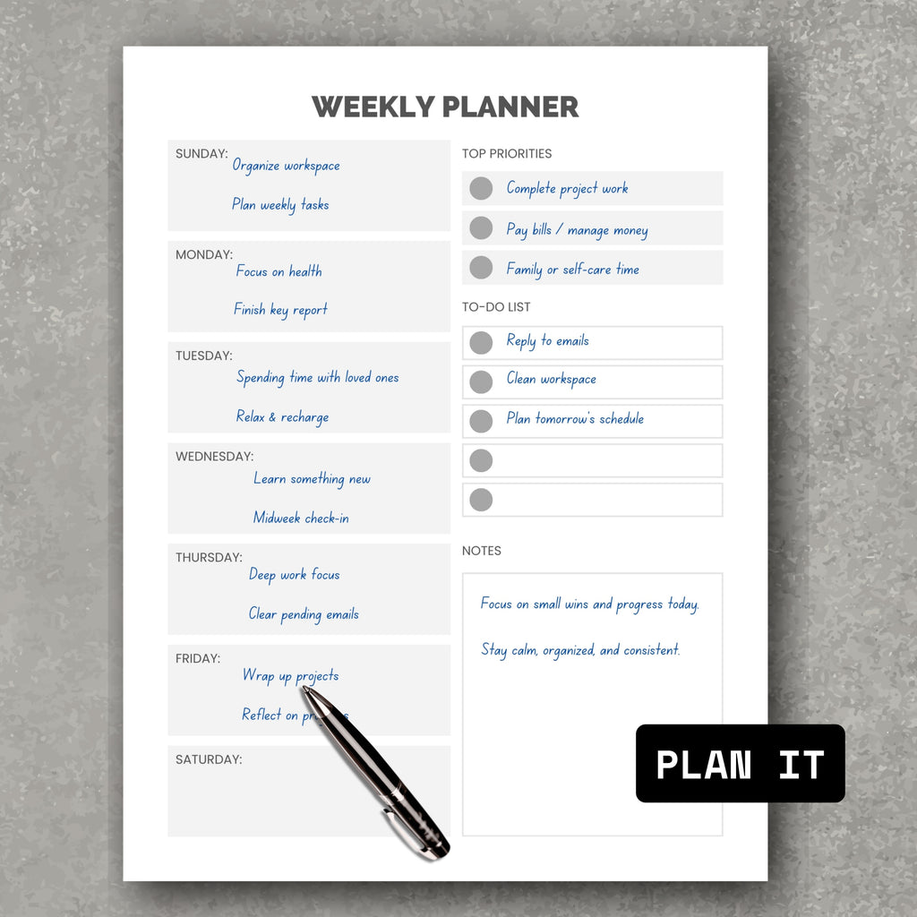 Weekly Planner PDF V2