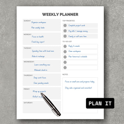 Weekly Planner PDF V2