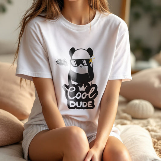 Cool Dude Awesome - Minimalist Cartoon Character Confidence Swagger Statement Artwork