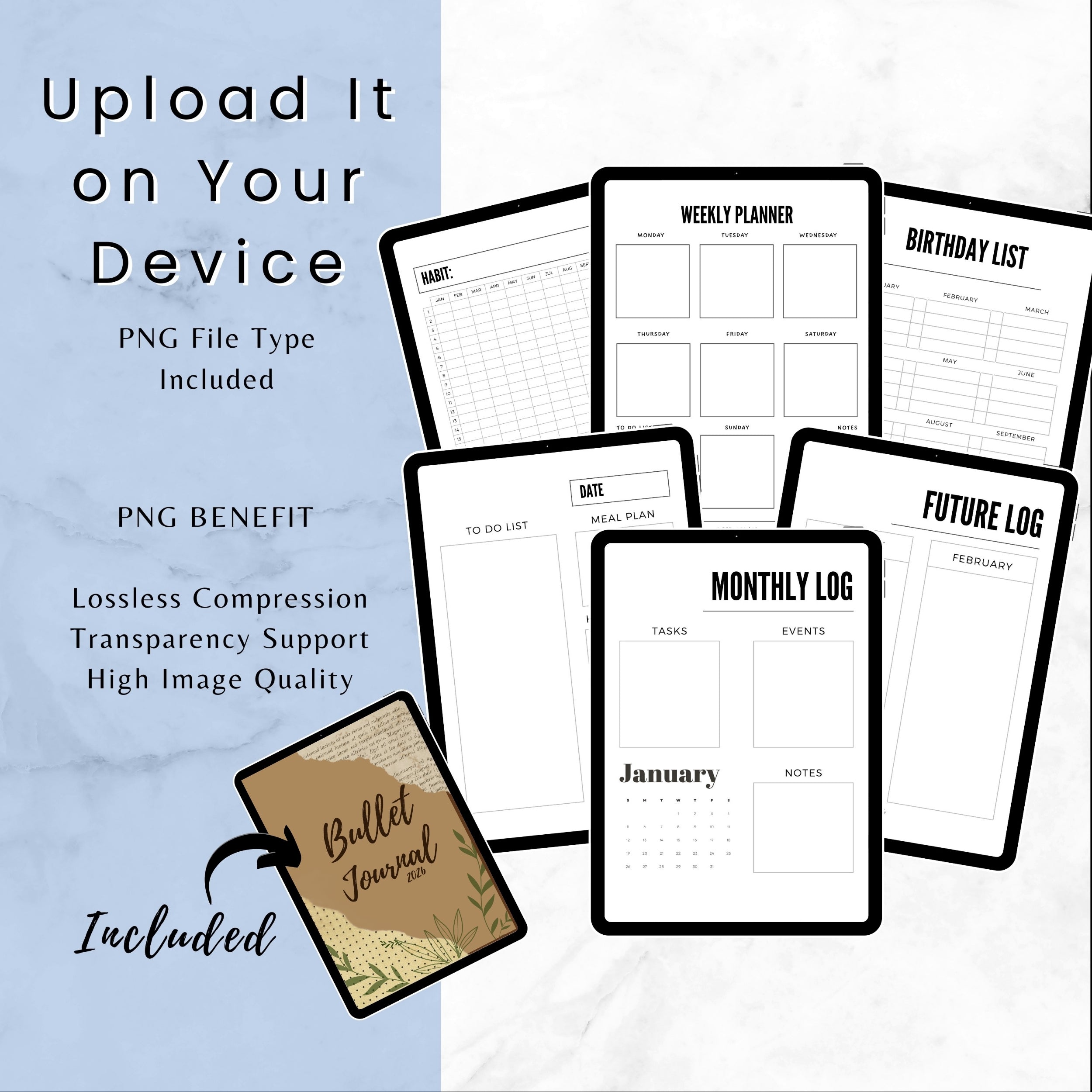2026 Bullet Journal Bundle
