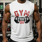 Gym Mode On - Intense Workout Motivation Barbell Statement Artwork