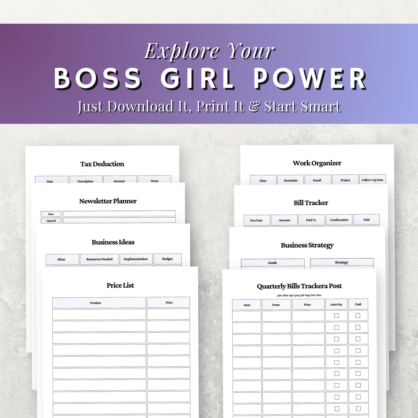 Boss Girl Planner Bundle