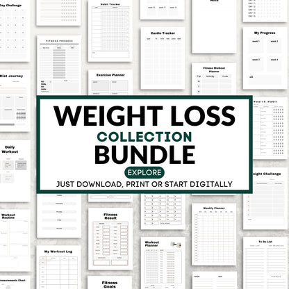 Weight Loss Planner Bundle