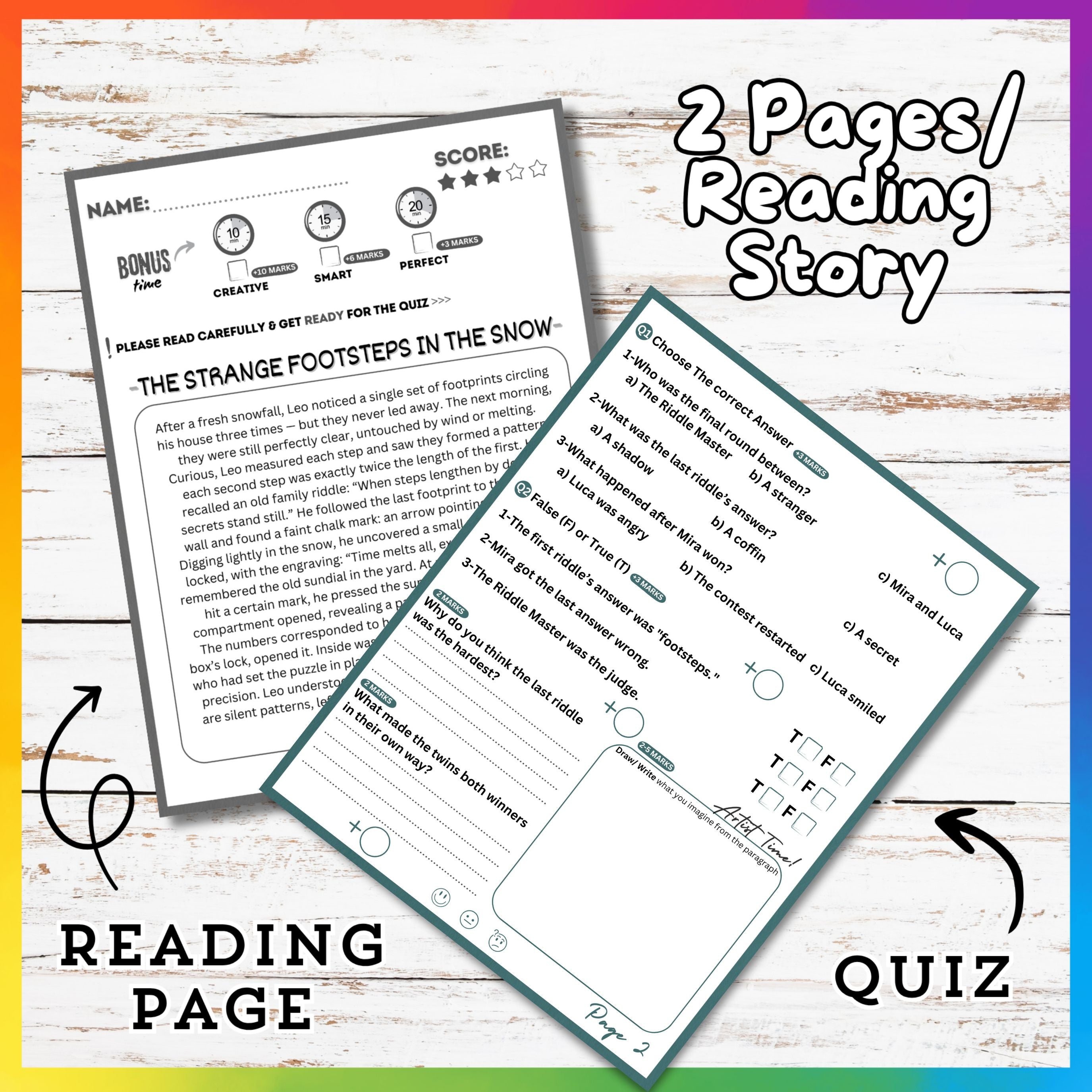 Mystery Reading Stories