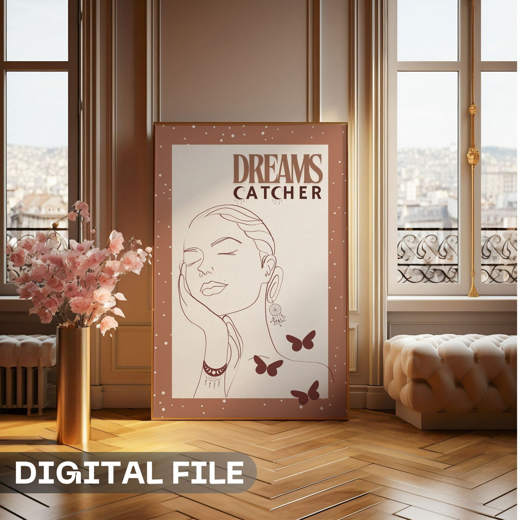 Dreams Catcher - Boho Feminine Empowerment Wall Art