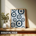 Evil Eye Protection - Mediterranean Talisman Pattern Wall Art
