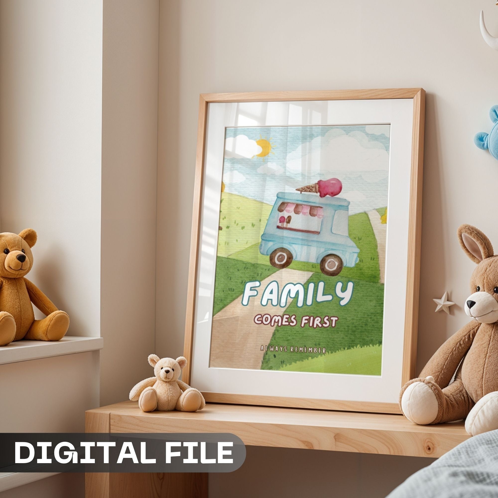 Family Comes First - Always Remember Heartwarming Wall Art
