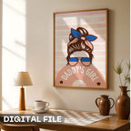 Daddy's Girl - Retro Fashion Illustration Wall Art