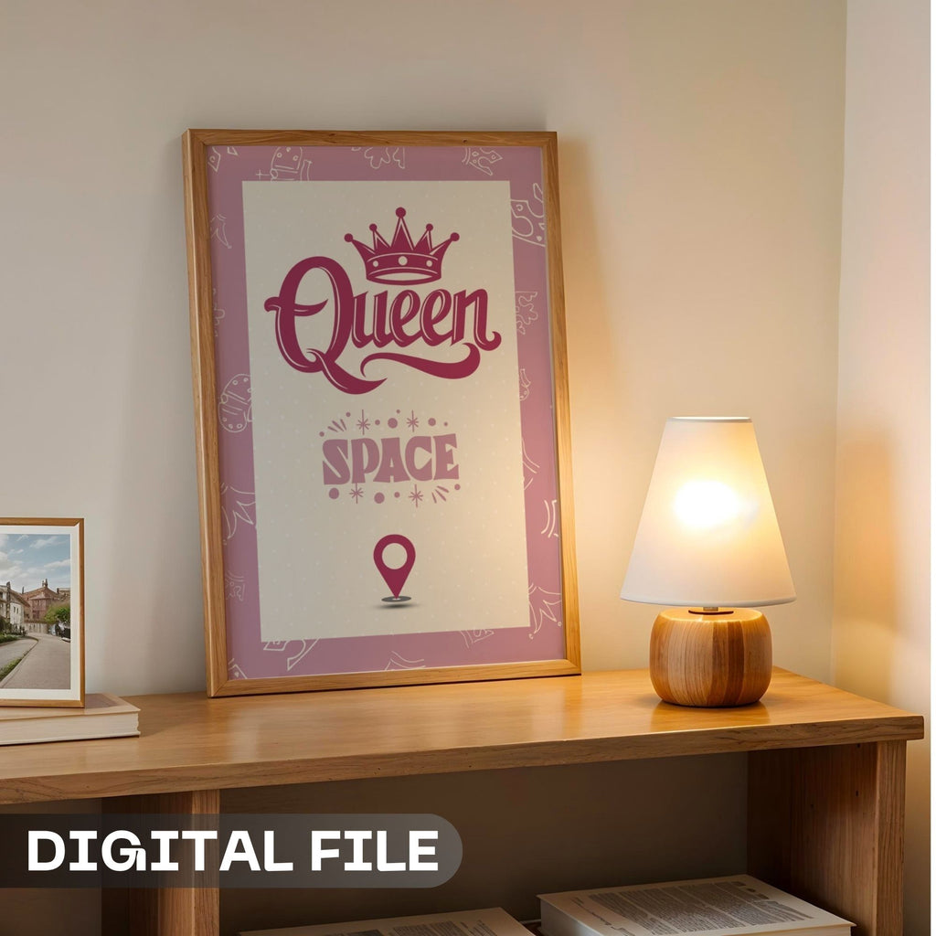 Queen Space - Royal Empowerment Wall Art