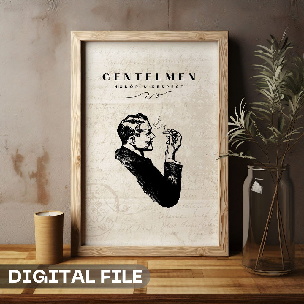 Gentlemen - Vintage Wall Art with Classic Sophistication
