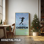 Upcoming Champion - Soccer Stadium Inspiration Wall Art