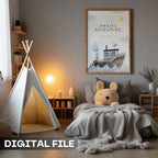 Adventure Awaits  - Whimsical Nautical Wall Art for Dreamers