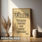 Time Defines Who We Are - Gothic Wisdom Wall Art
