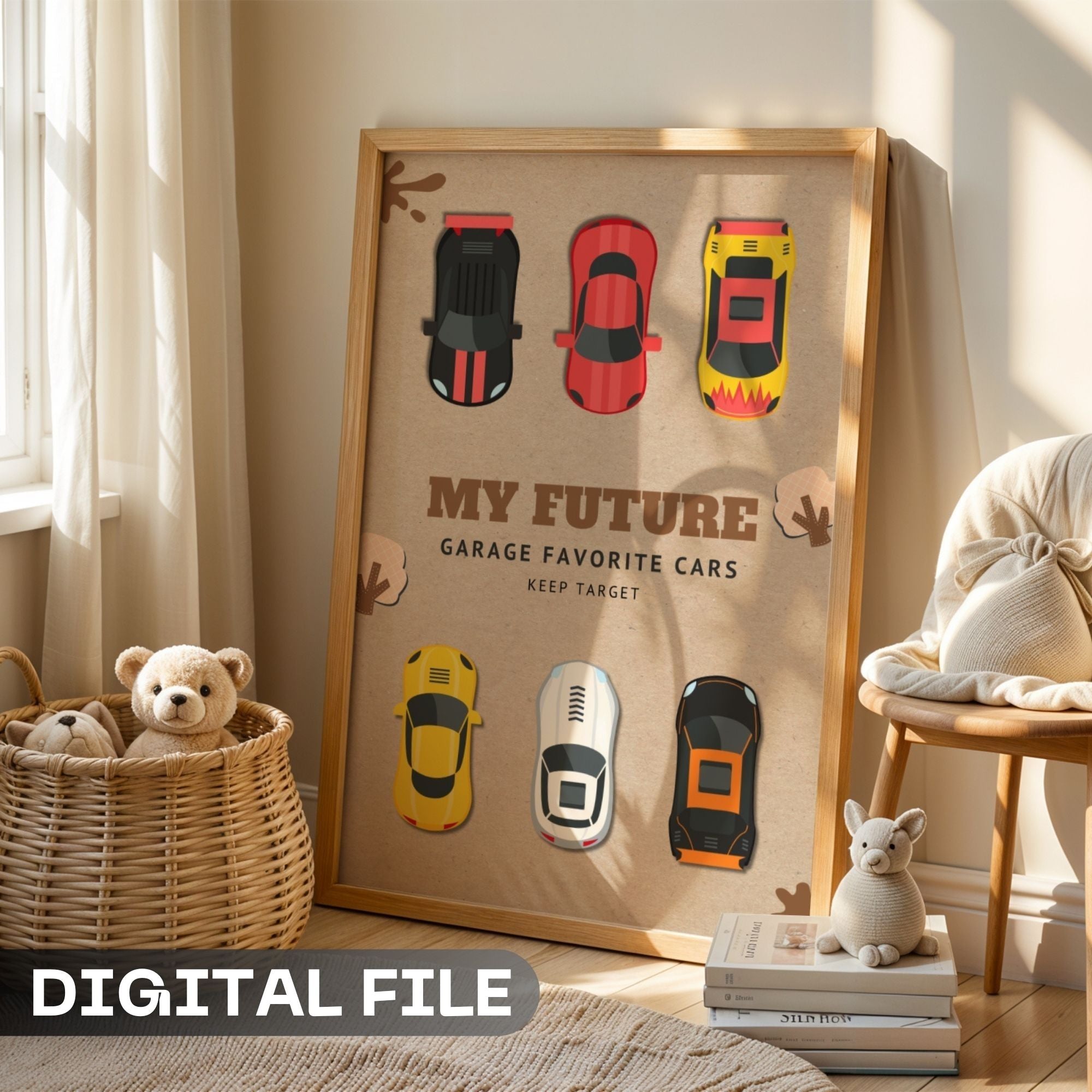 My Future Garage Favorite Cars Wall Art