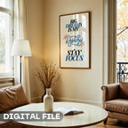 Big Dreams is My Destiny Stay Focus - Motivational Typography Wall Art