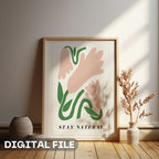 Stay Natural - Abstract Botanical Harmony Wall Art