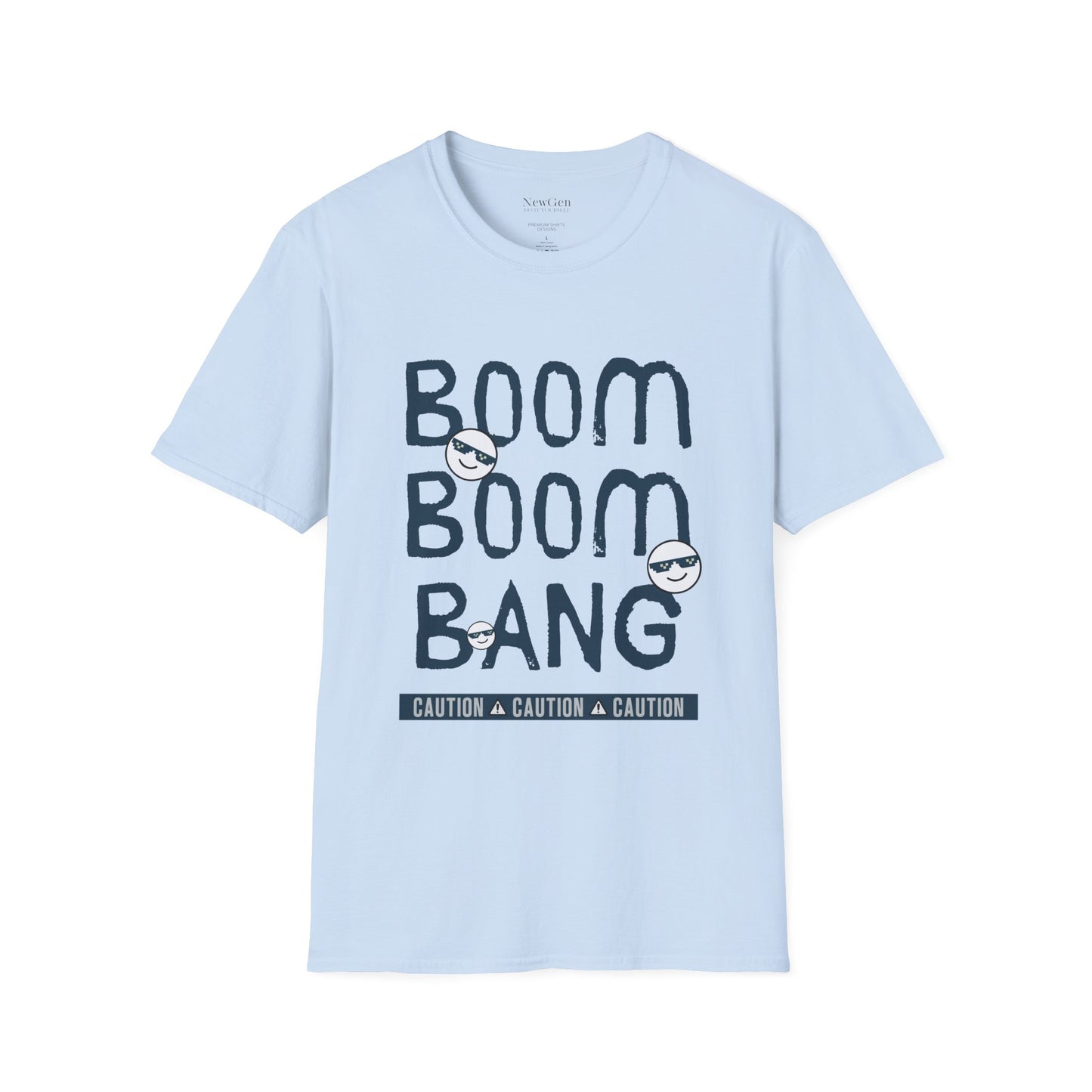 Boom Boom Bang - Funny Attitude Cool Emoji Statement Artwork Tee